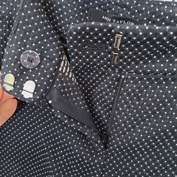 Ann Taylor Petite Polka Dot Ankle Pants - Picture 5 of 5